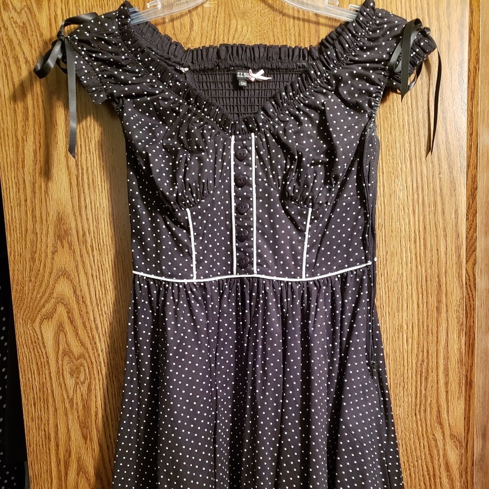 Hot Topic Hell Bunny polka-dot dress size Small